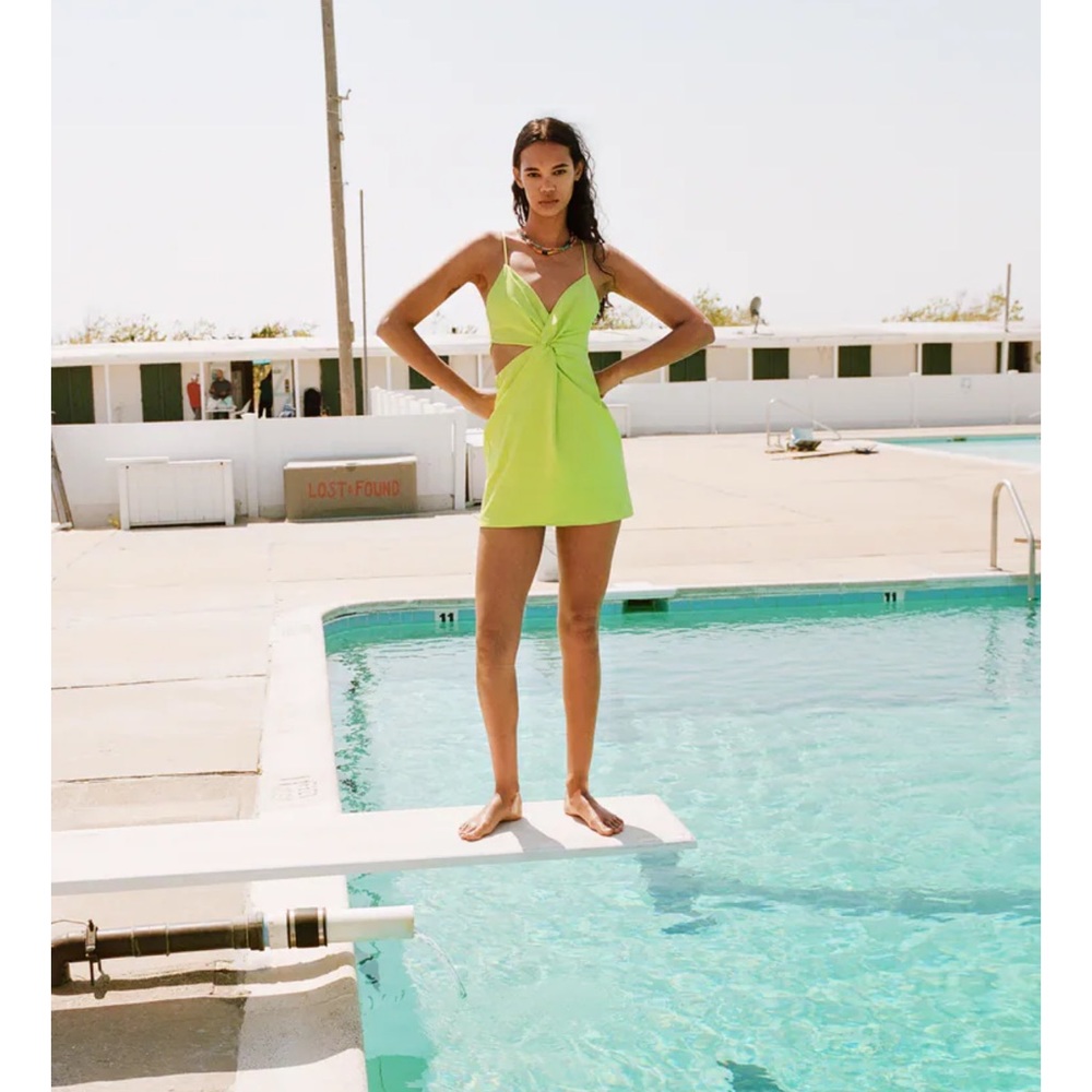Zara green dress
